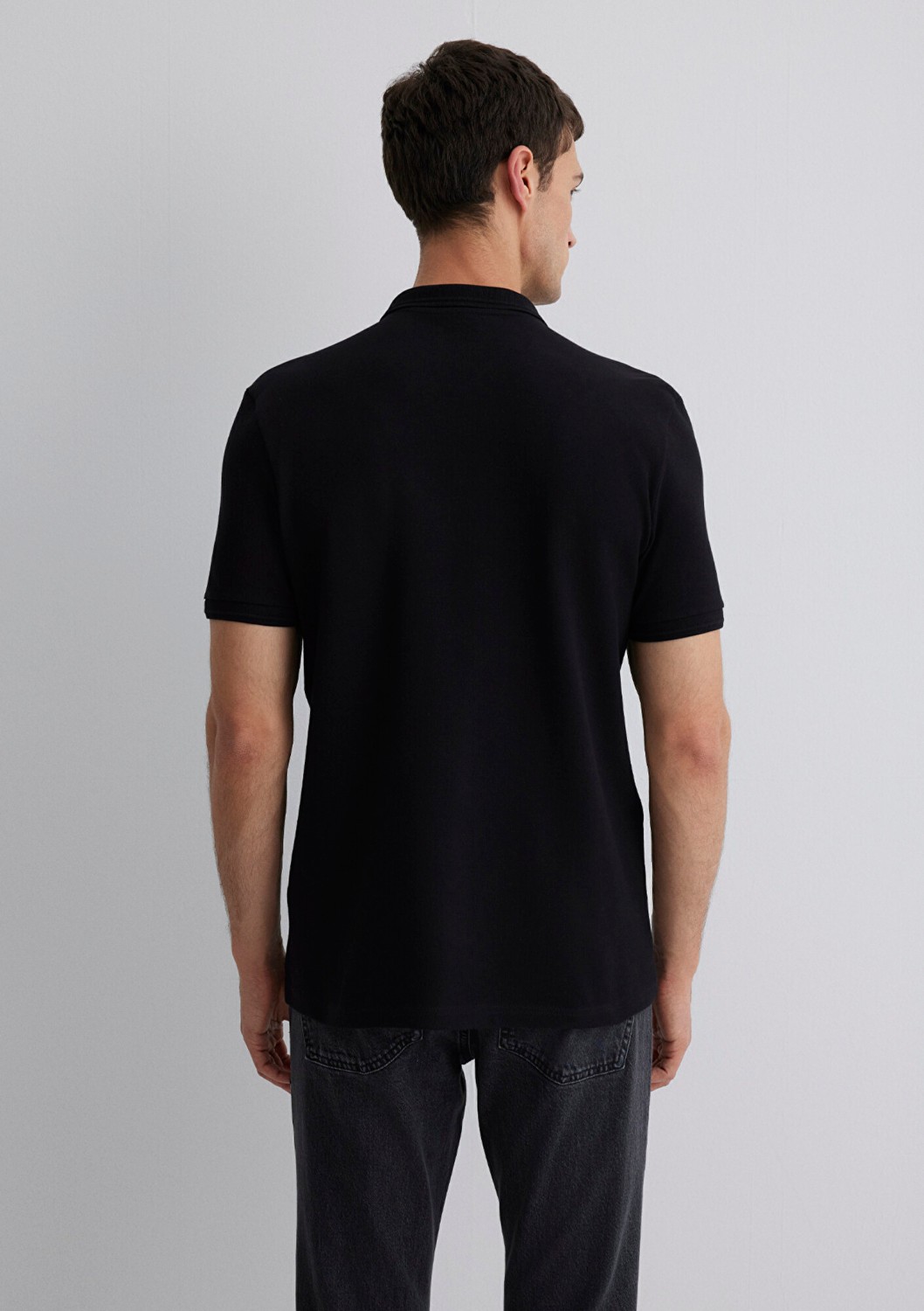 Mavi Siyah Polo Tişört 064946-21842 görsel 4