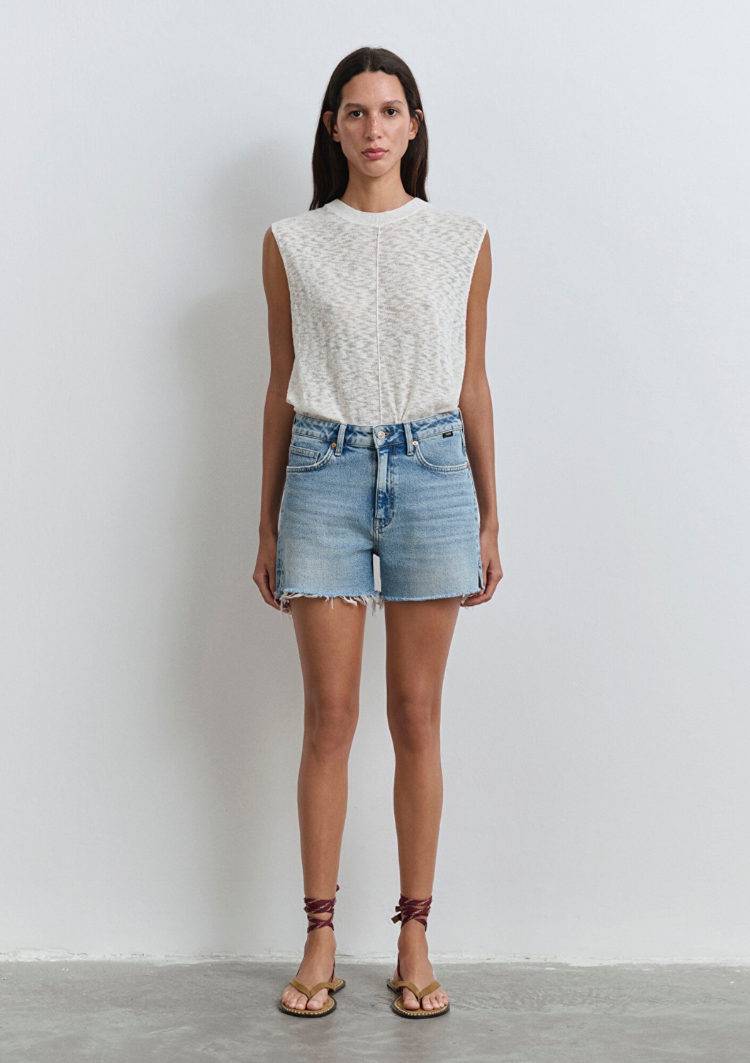 Mavi Heidi 90LAR Vintage Açık Mavi Jean Şort 1410057-89743 görsel 4