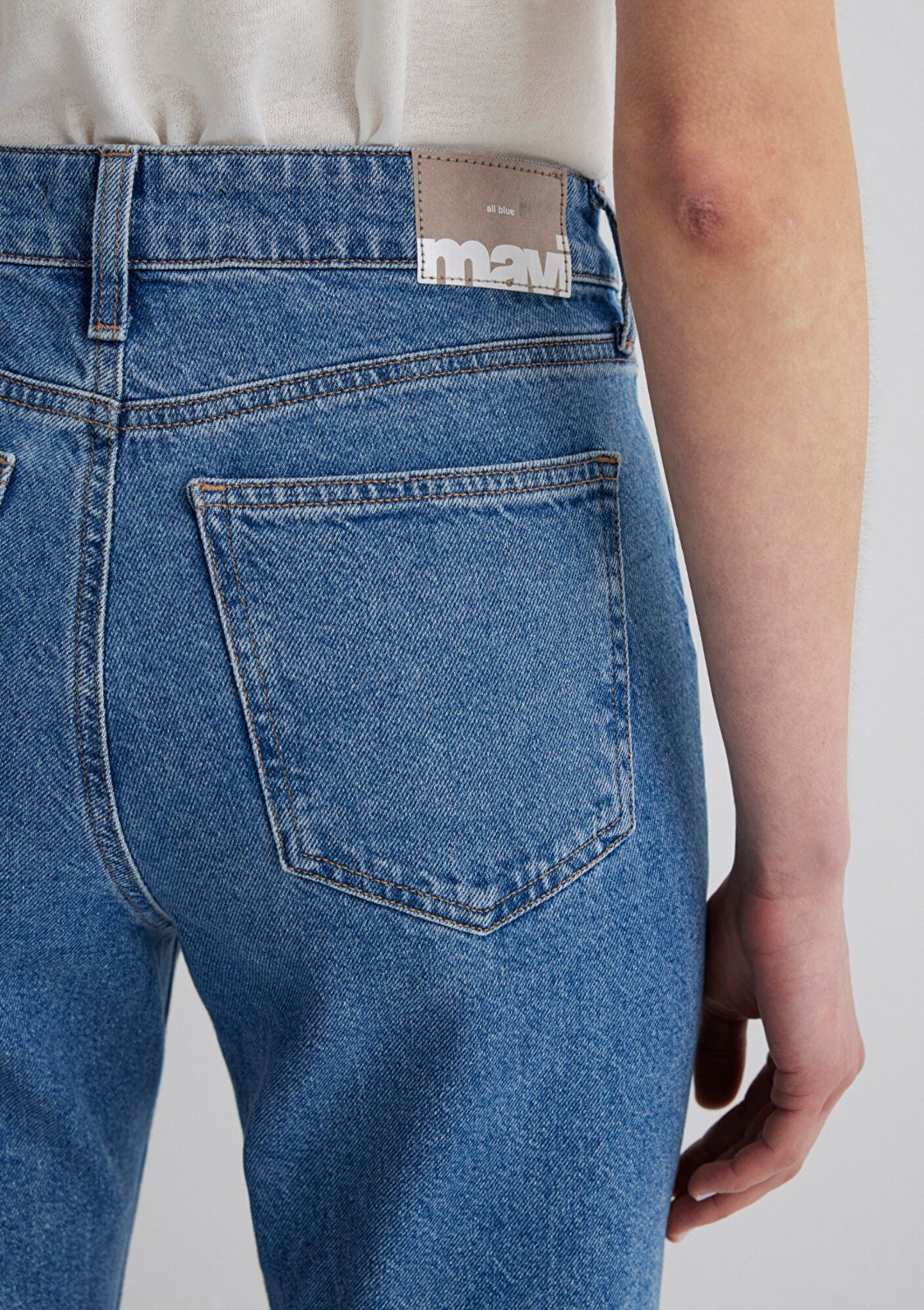 Mavi Bliss Real Blue Gölgeli Indigo Mavisi Jean Pantolon 101437-80890 görsel 7