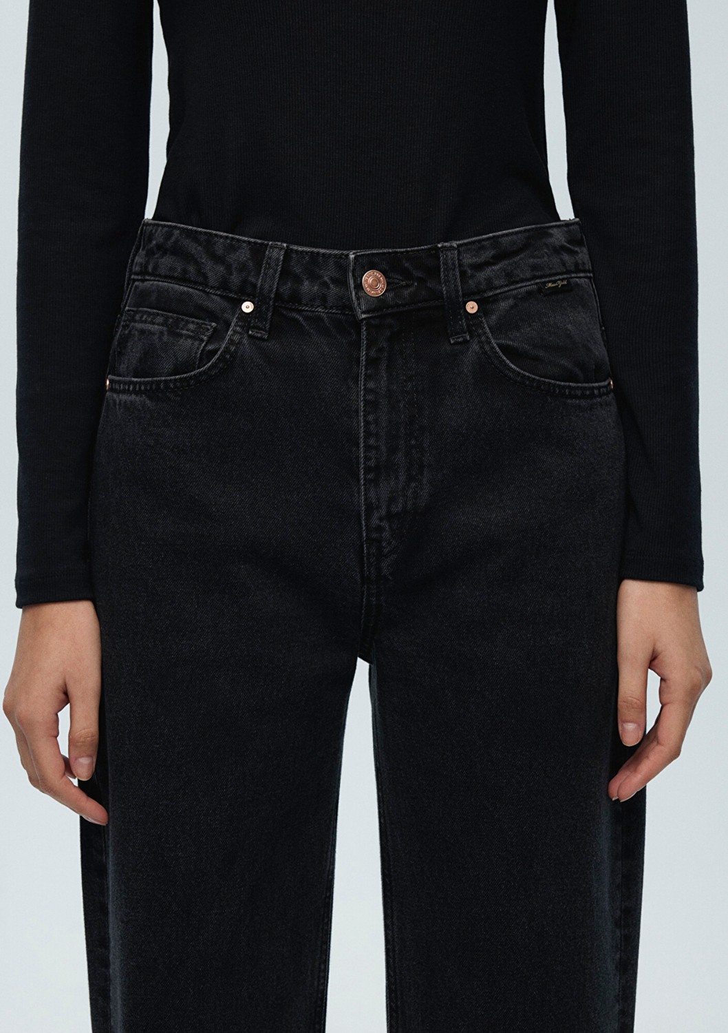 Mavi Victoria Classic Denim Antrasit Smoke Jean Pantolon 101072-82298 görsel 6