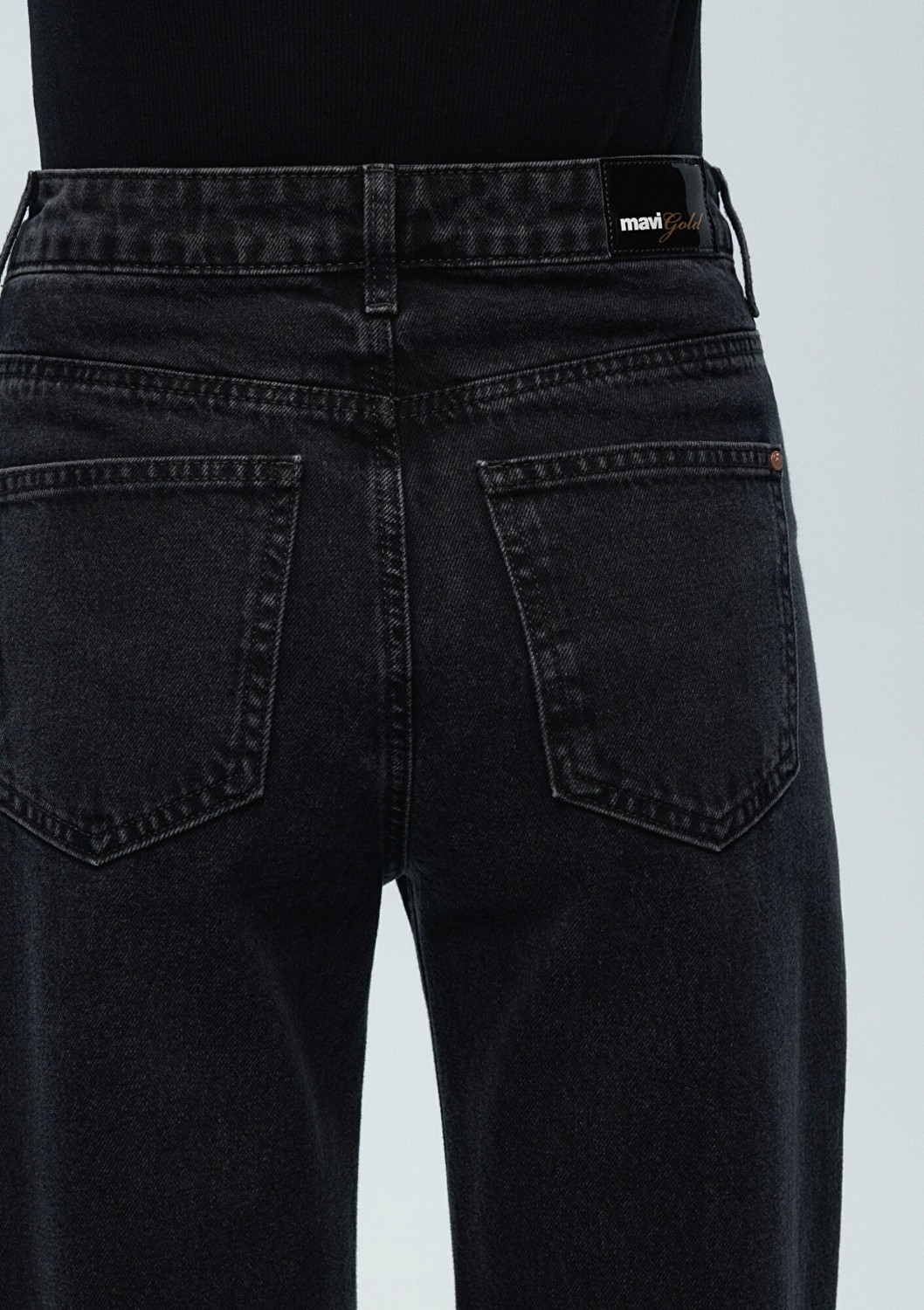 Mavi Victoria Classic Denim Antrasit Smoke Jean Pantolon 101072-82298 görsel 7