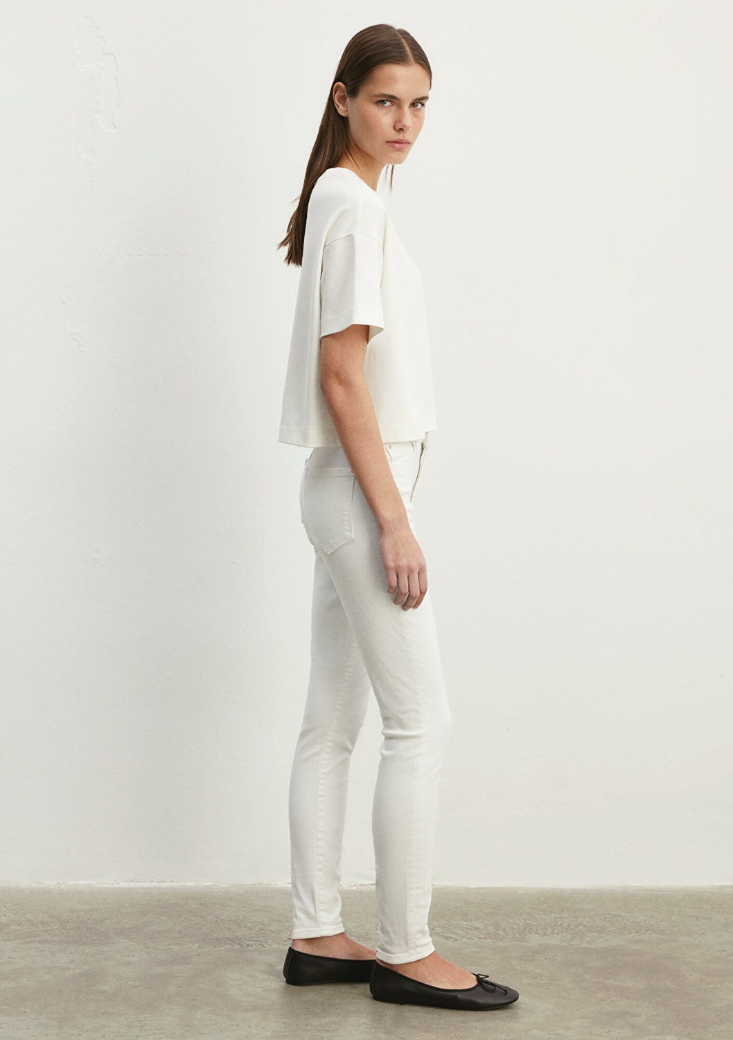 Mavi Serenay Gold Shape Beyaz Jean Pantolon 100980-83673 görsel 6