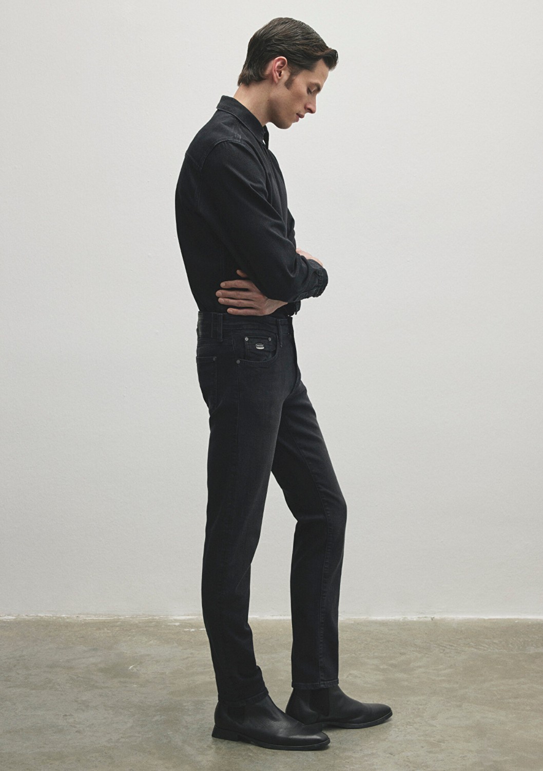 Mavi Jake Lux Black Antrasit Jean Pantolon 0042286544 görsel 6