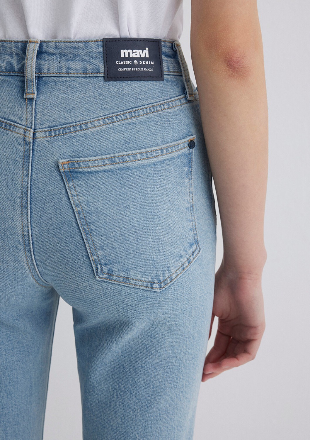 Mavi Star Classic Denim Buz Mavi Jean Pantolon 101077-87792 görsel 8