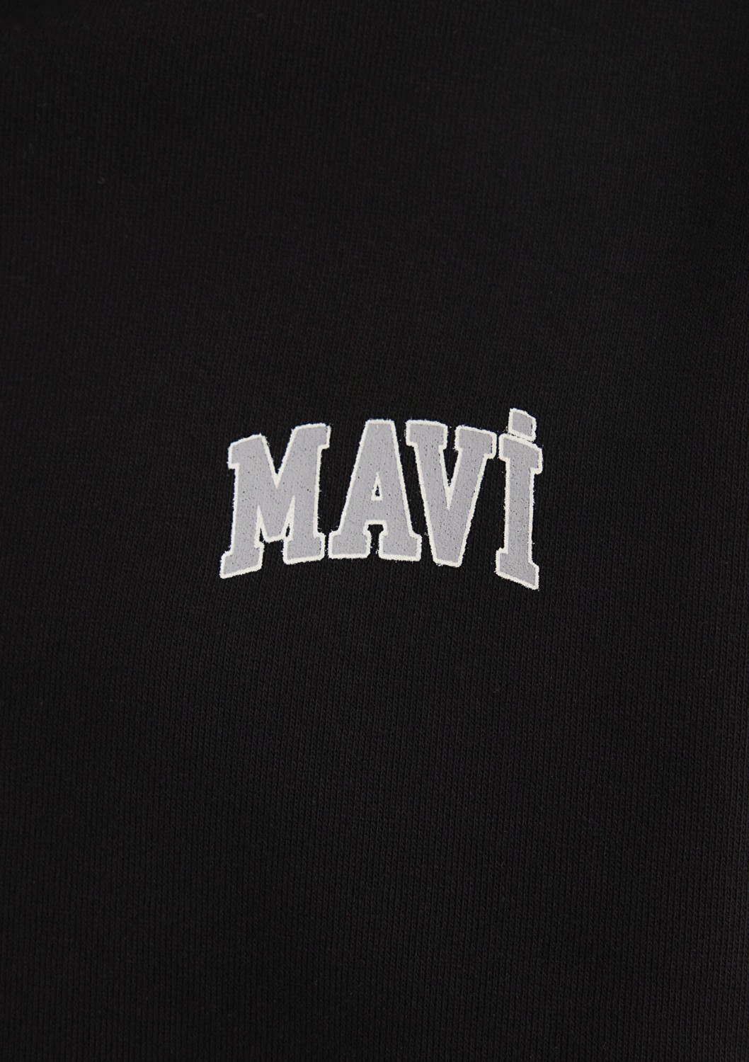 Mavi Logo Baskılı Kapüşonlu Fermuarlı Siyah Sweatshirt 1S10178-900 görsel 7