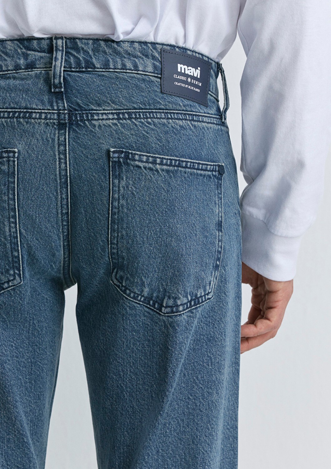 Mavi London Classic Denim Vintage Mavi Jean Pantolon 0010172-89273 görsel 7