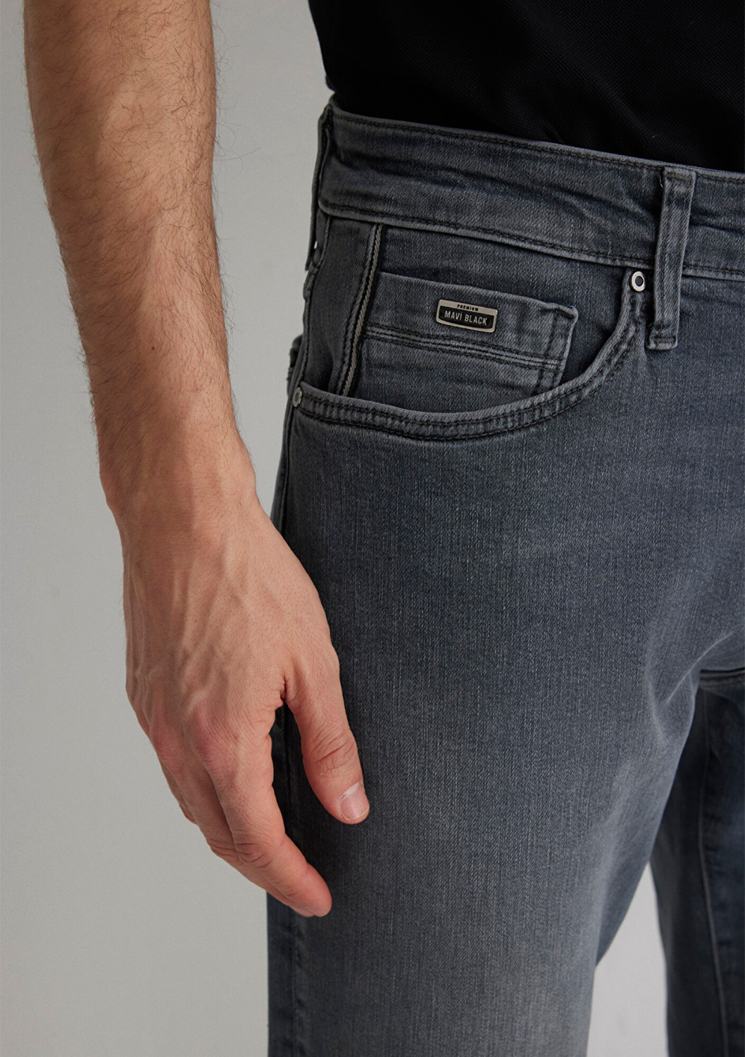 Mavi Marcus Mavi Black Puslu Vintage Gri Smoke Jean Pantolon 0035189345 görsel 6