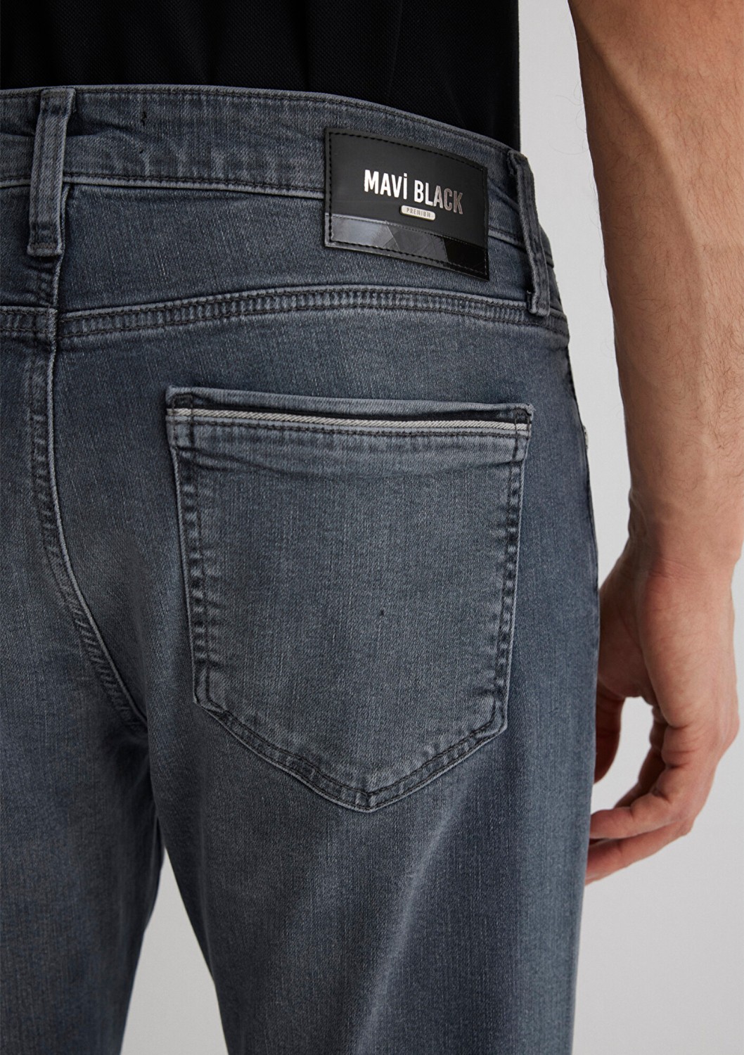 Mavi Marcus Mavi Black Puslu Vintage Gri Smoke Jean Pantolon 0035189345 görsel 8