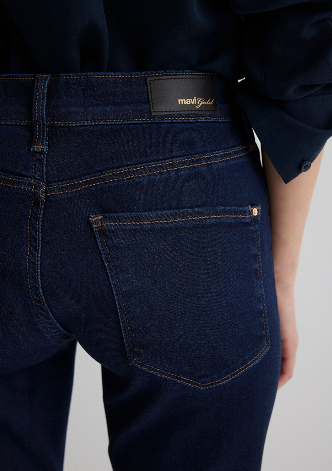 Mavi Mona Gold Klasik İndigo Mavisi Jean Pantolon 1049733699 görsel 8