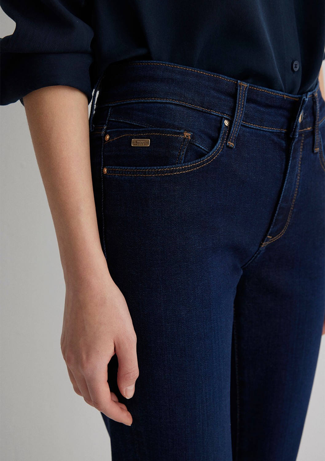 Mavi Mona Gold Klasik İndigo Mavisi Jean Pantolon 1049733699 görsel 6