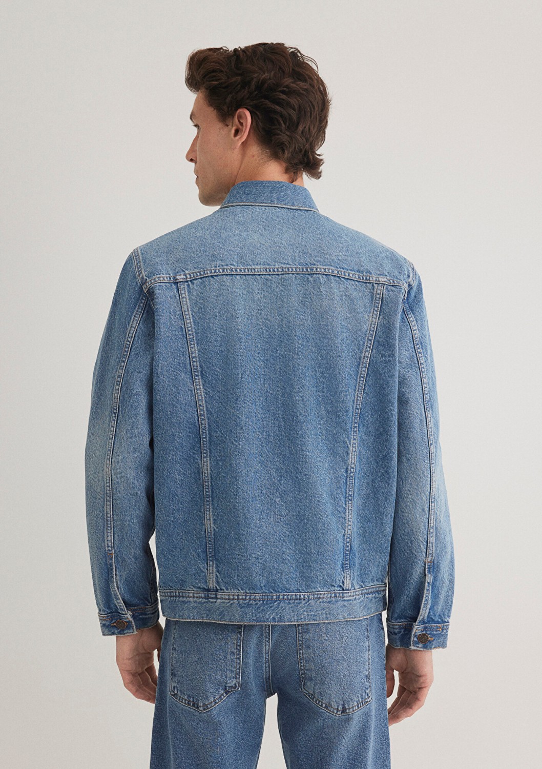 Mavi Drake Classic Denim Puslu Indigo Mavi Jean Ceket 010143-89136 görsel 6