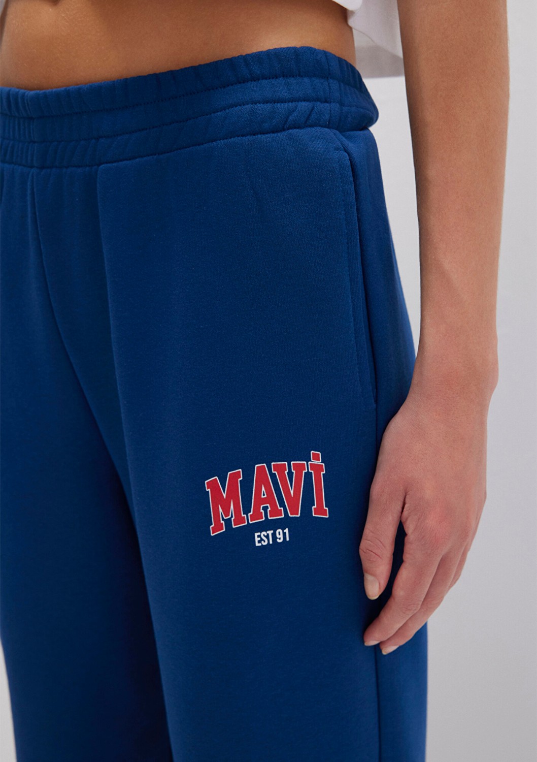 Mavi Logo Baskılı Lacivert Eşofman Altı 1010757-82625 görsel 8