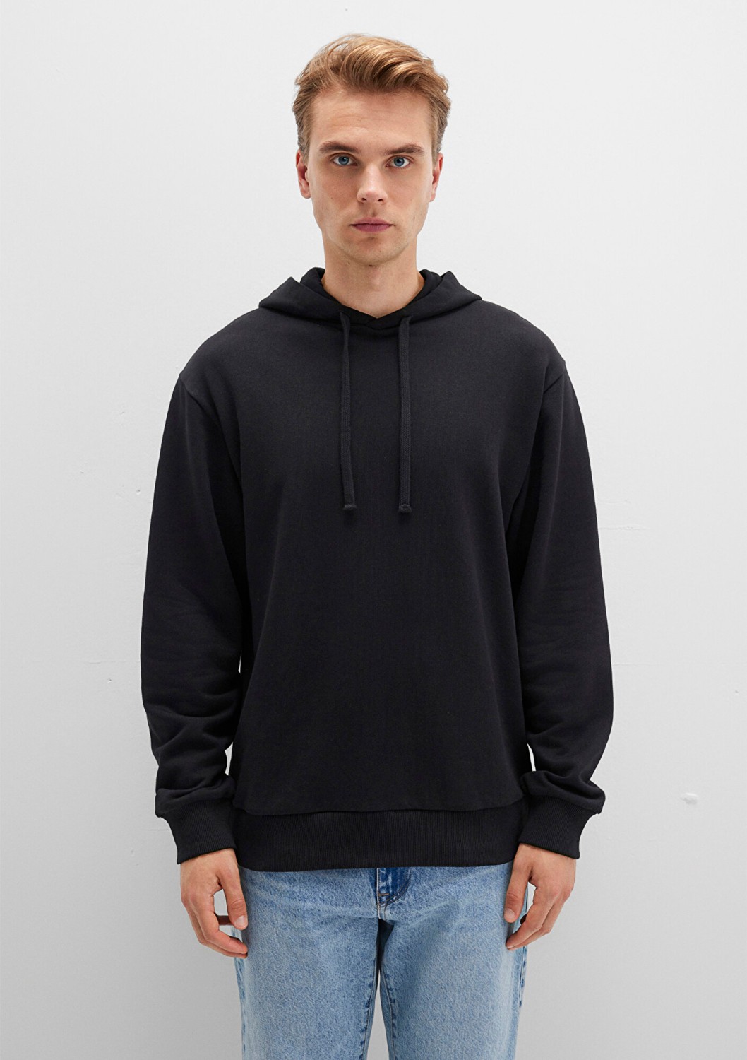 Mavi Kapüşonlu Siyah Sweatshirt 0S10417-900 görsel 3