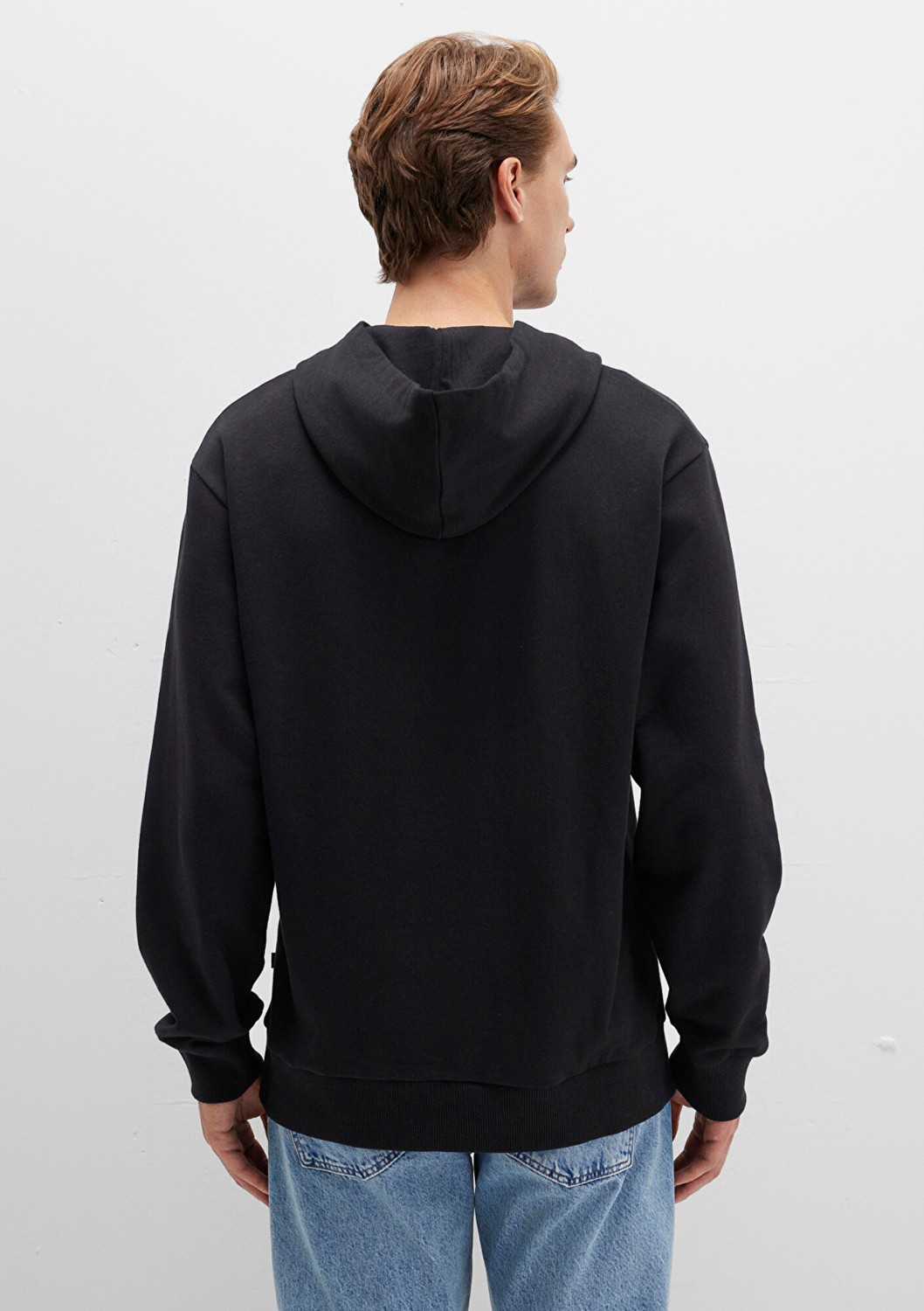 Mavi Kapüşonlu Siyah Sweatshirt 0S10417-900 görsel 4