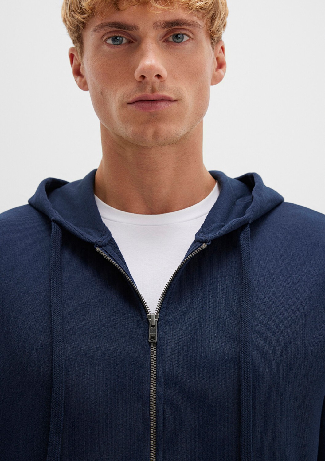 Mavi Kapüşonlu Fermuarlı Lacivert Basic Sweatshirt 0S10423-70490 görsel 5