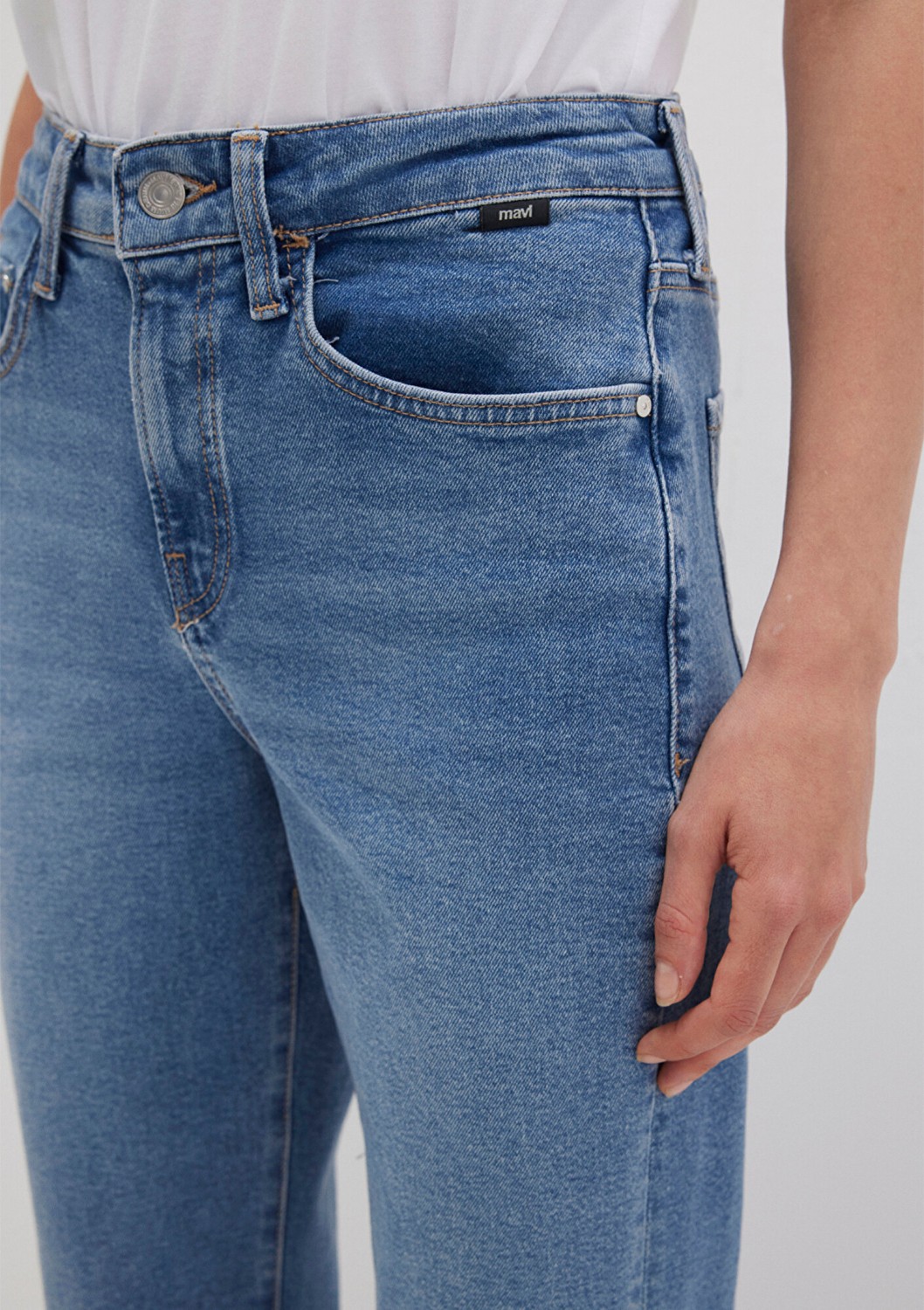 Mavi Cindy Real Blue Indigo Mavisi Jean Pantolon 100277-90993 görsel 7
