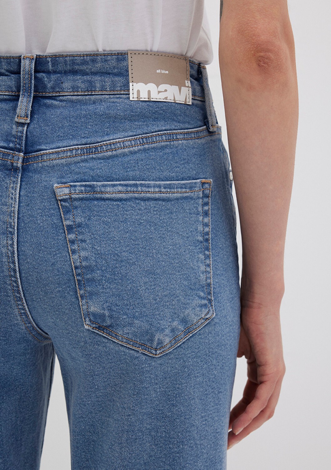 Mavi Cindy Real Blue Indigo Mavisi Jean Pantolon 100277-90993 görsel 8