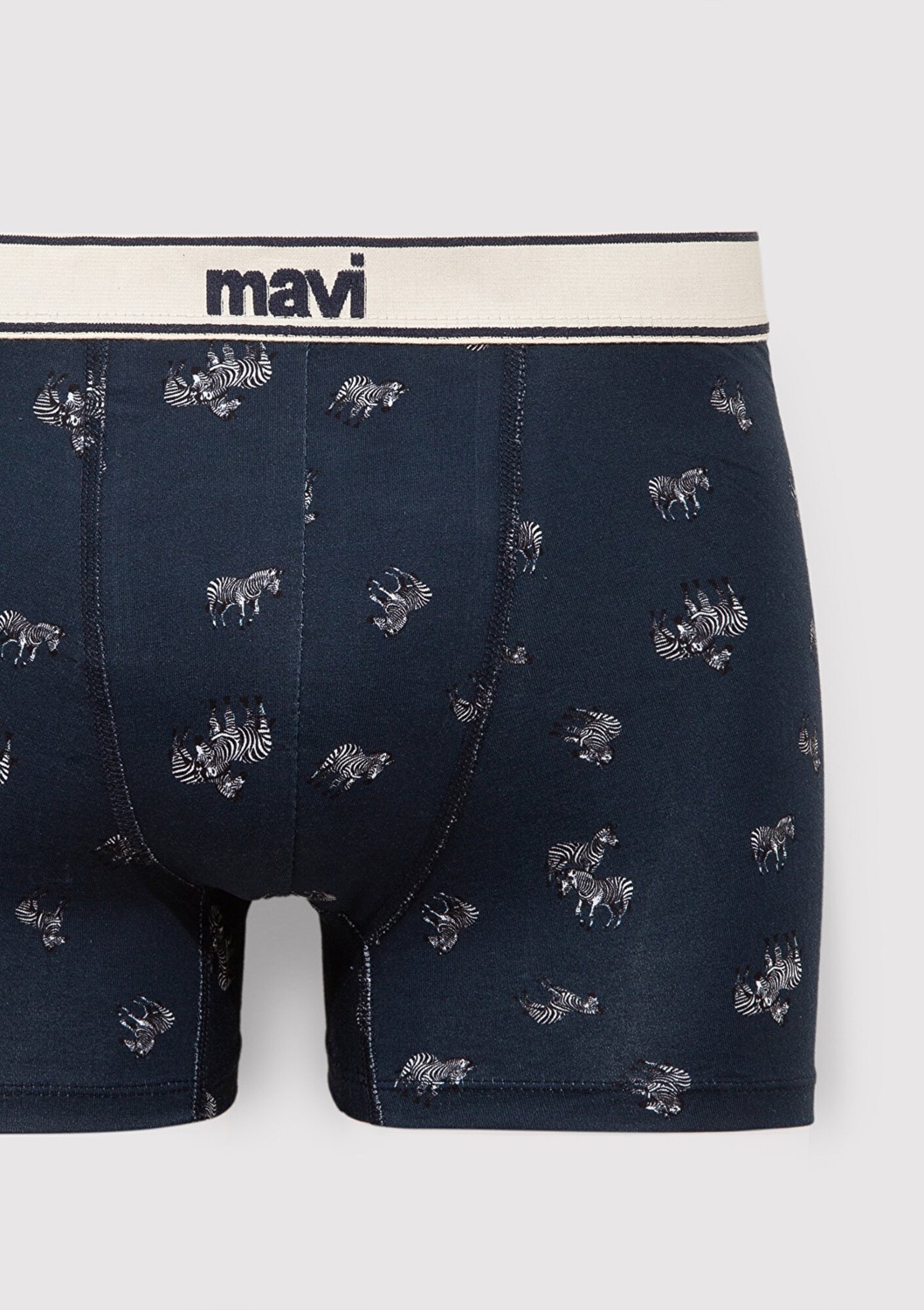 Mavi Zebra Baskılı Lacivert Boxer 0911981-26828 görsel 2