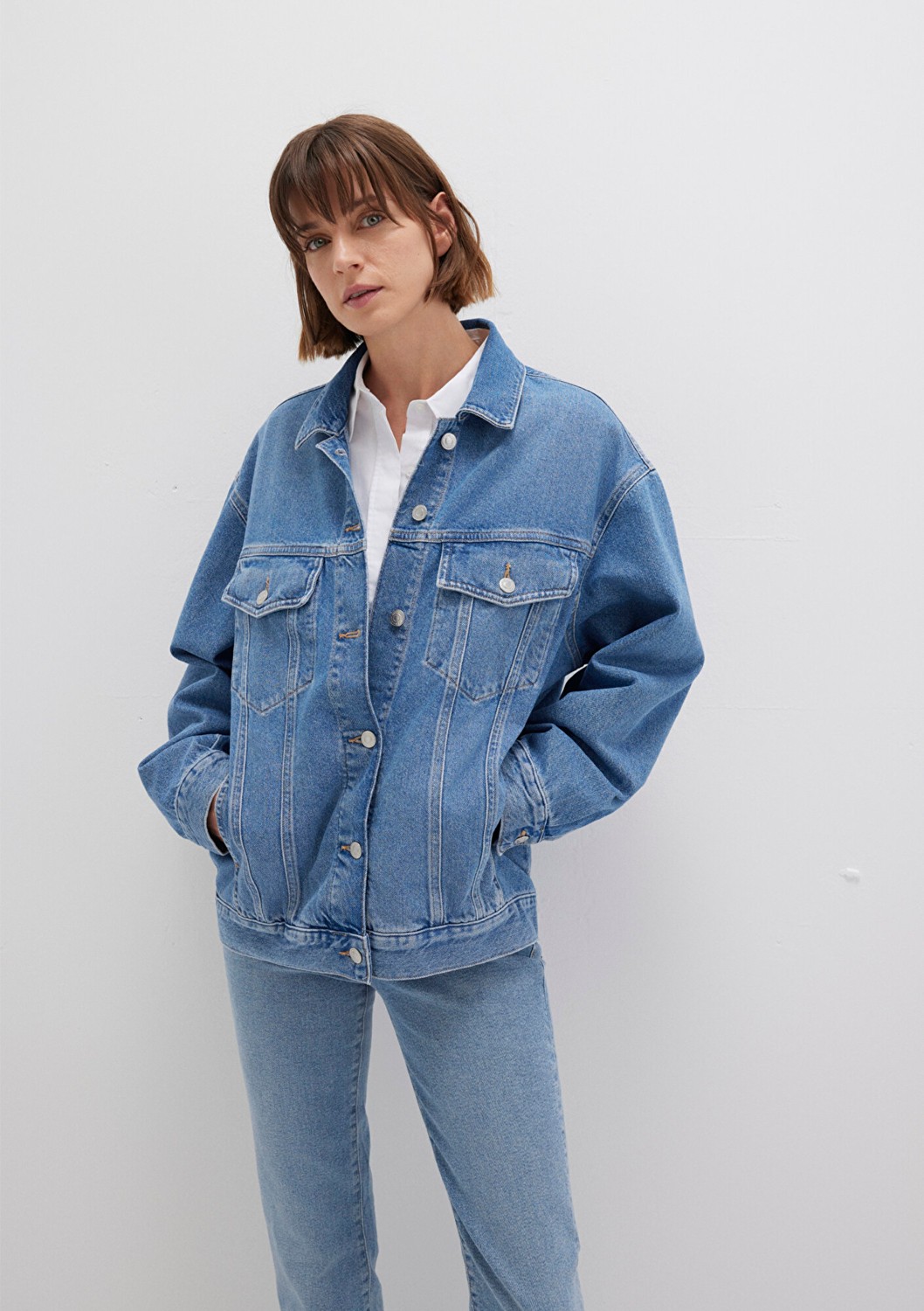 Mavi Lainey 90lar Indigo Mavisi Jean Ceket 1110177-90545 görsel 2