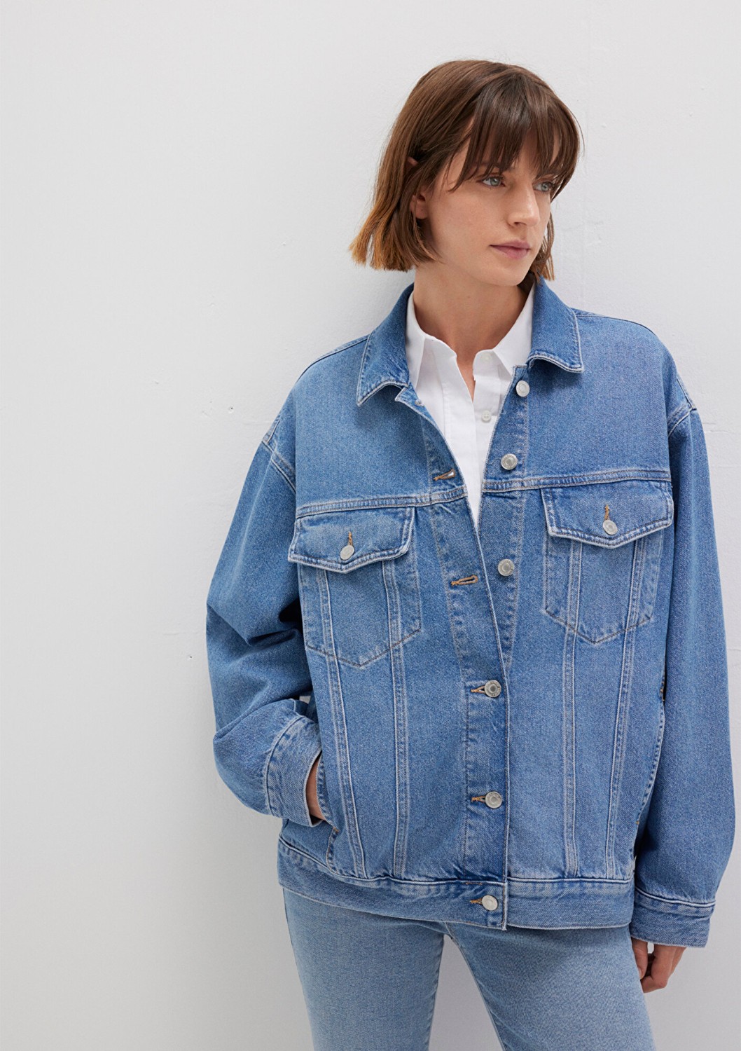 Mavi Lainey 90lar Indigo Mavisi Jean Ceket 1110177-90545 görsel 3