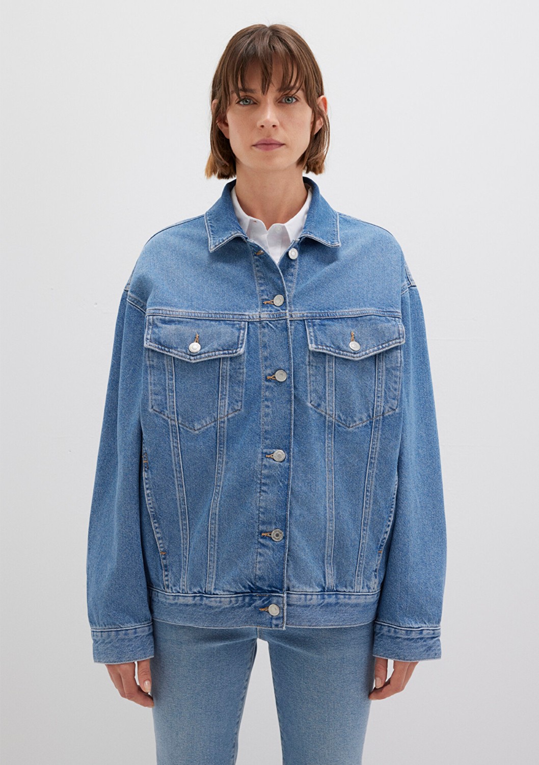 Mavi Lainey 90lar Indigo Mavisi Jean Ceket 1110177-90545 görsel 4