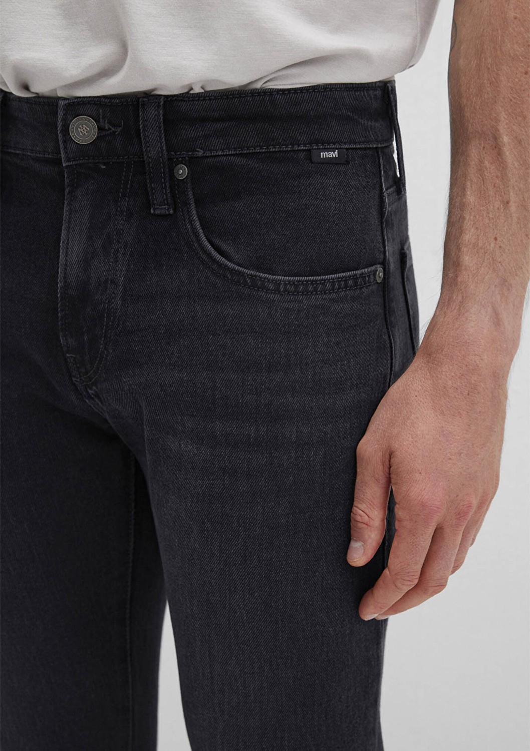 Mavi James Classic Denim Koyu Antrasit Smoke Jean Pantolon 0042490647 görsel 5