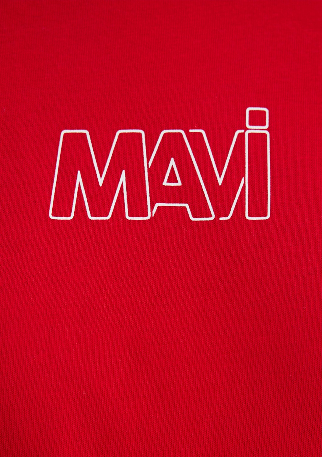 Mavi Logo Baskılı Kırmızı Tişört 1611592-82054 görsel 6