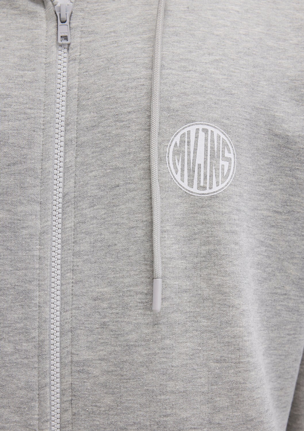 Mavi MVJNS Logo Baskılı Fermuarlı Kapüşonlu Gri Sweatshirt 0S10193-80196 görsel 7