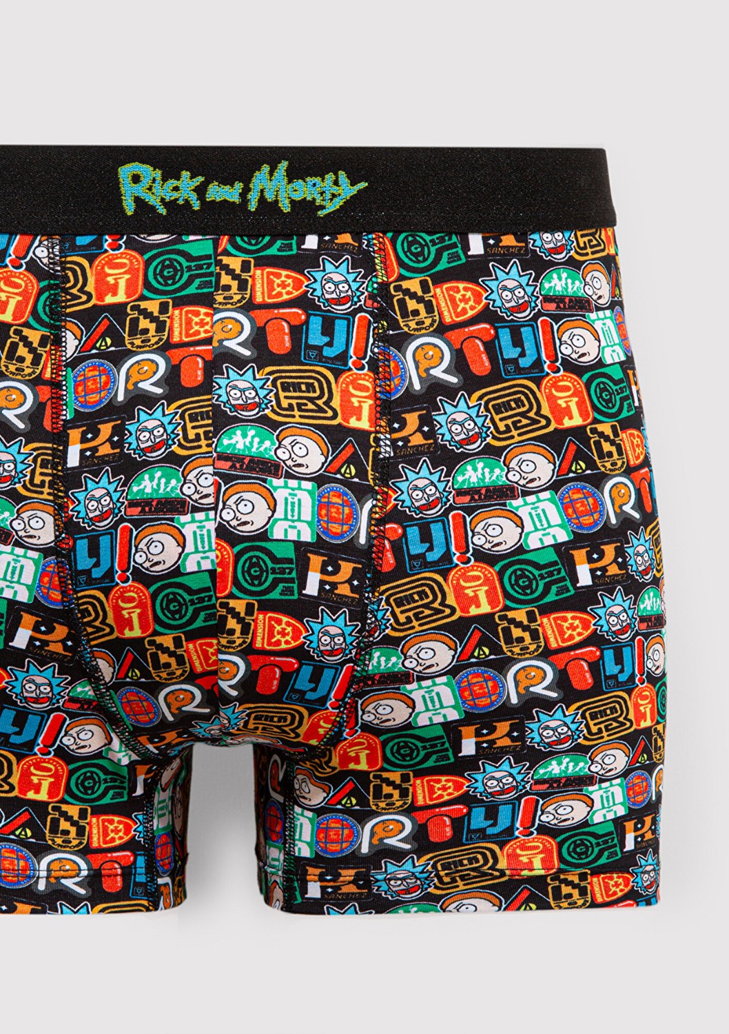 Mavi Rick And Morty Baskılı Renkli Boxer 0911985-34621 görsel 2