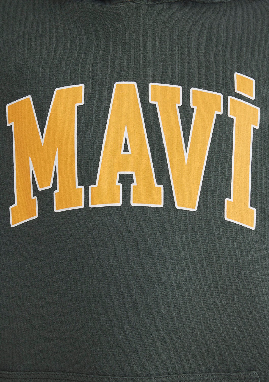 Mavi Logo Baskılı Kapüşonlu Yeşil Sweatshirt 067149-71598 Erkek görsel 7