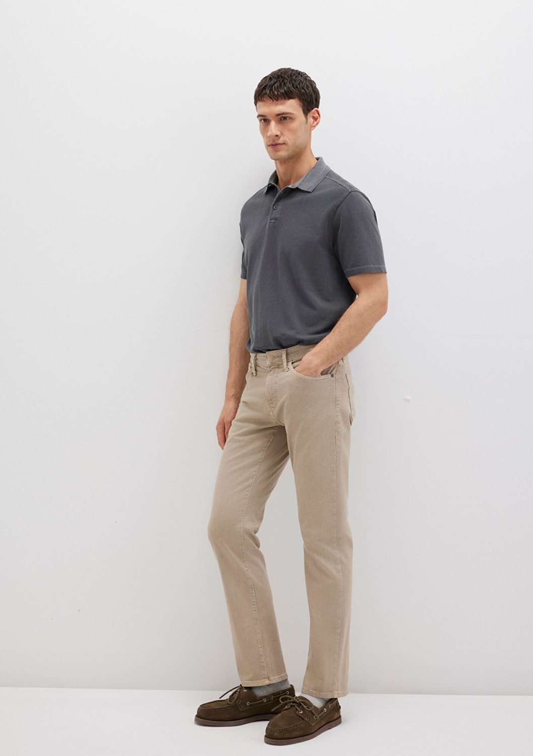 Mavi Martin Bej Comfort Gabardin Pantolon 0037886566 görsel 3