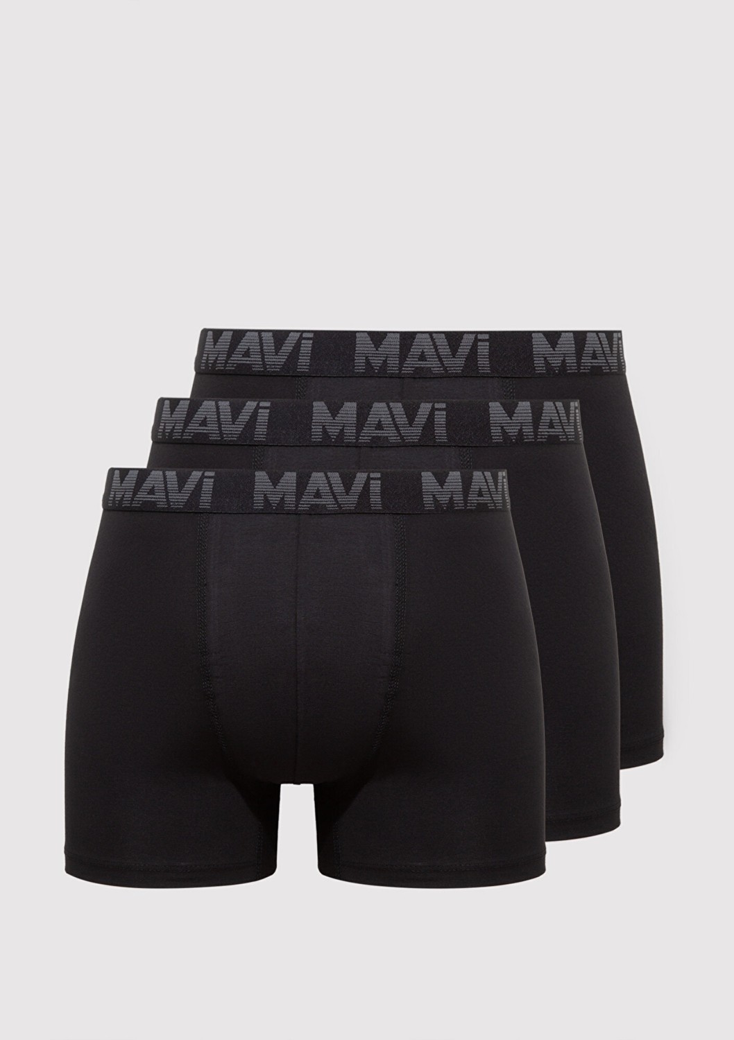 Mavi 3lü Siyah Basic Boxer 0911504-900 görsel 4