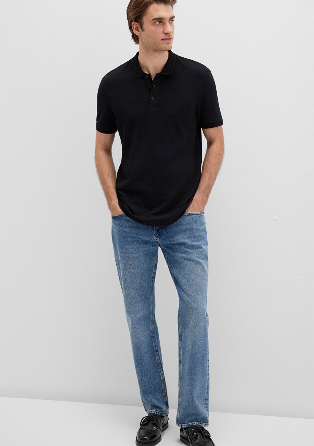 Mavi Siyah Polo Tişört 064946-21842 görsel 8