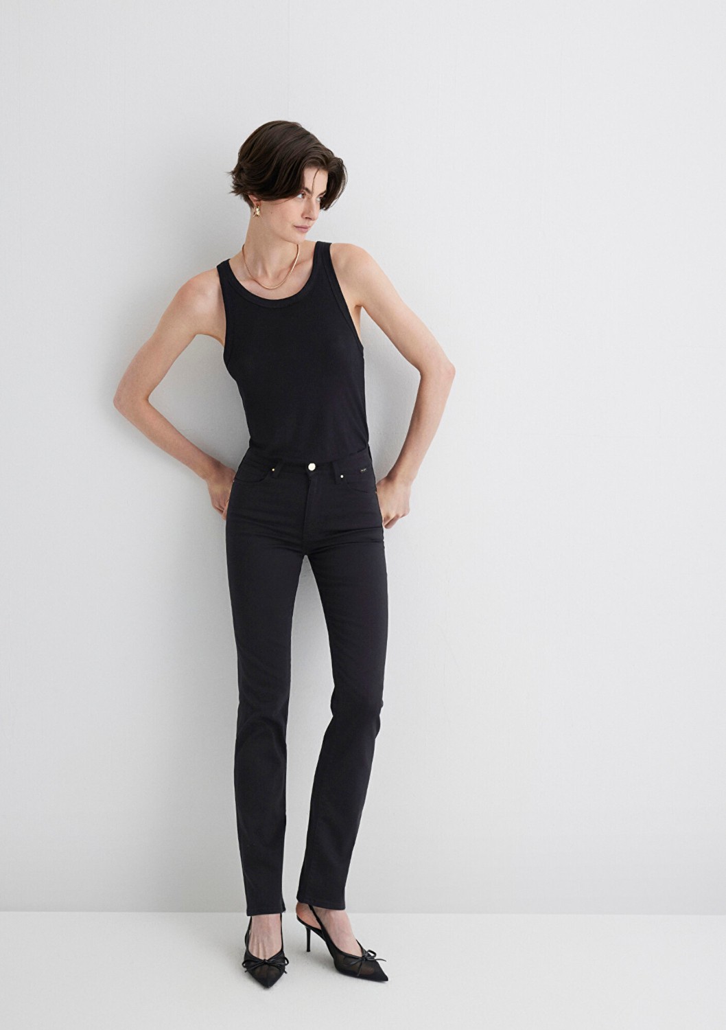 Mavi Kendra Gold Shape Siyah Jean Pantolon 1074622002 görsel 6