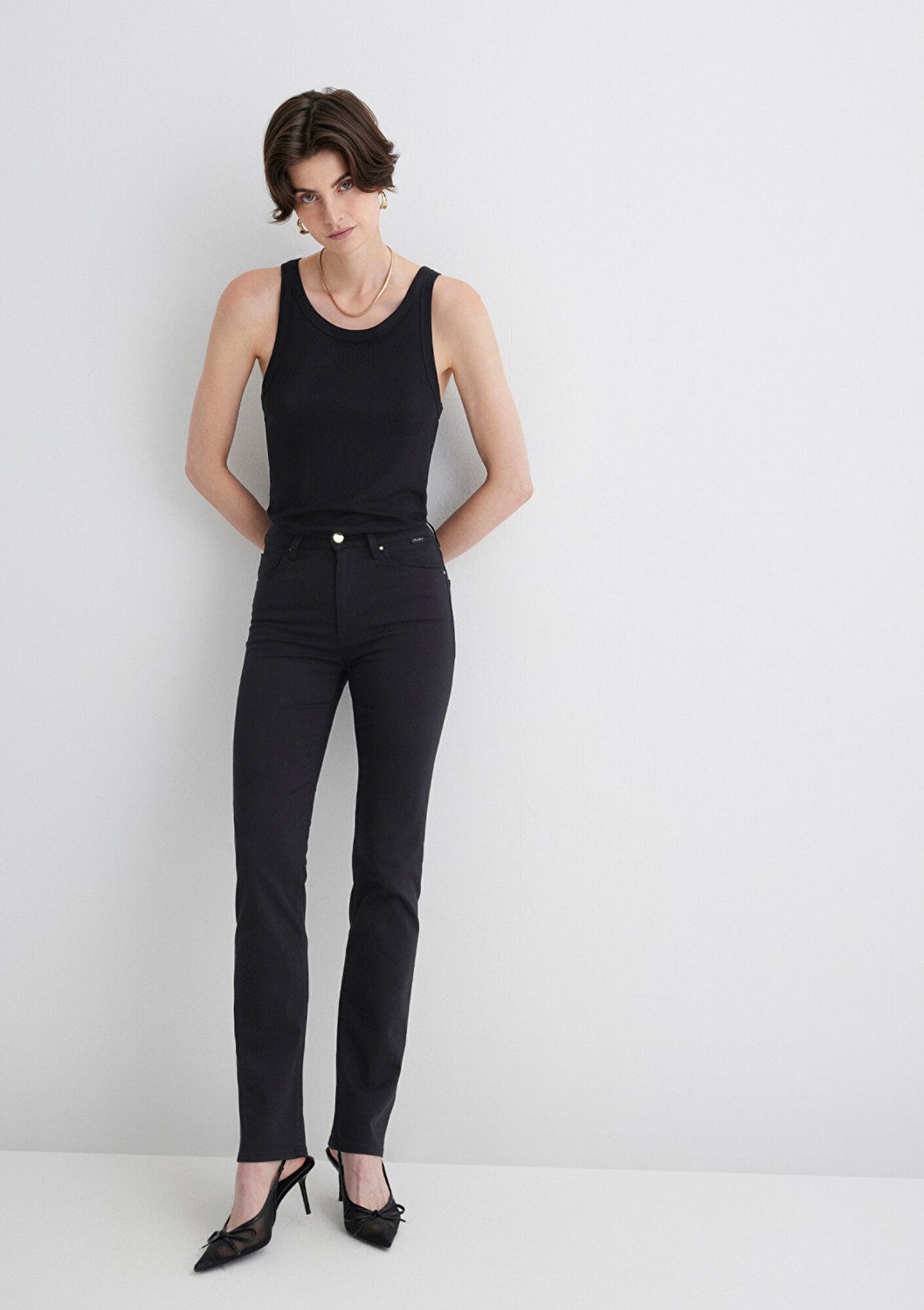 Mavi Kendra Gold Shape Siyah Jean Pantolon 1074622002 görsel 7