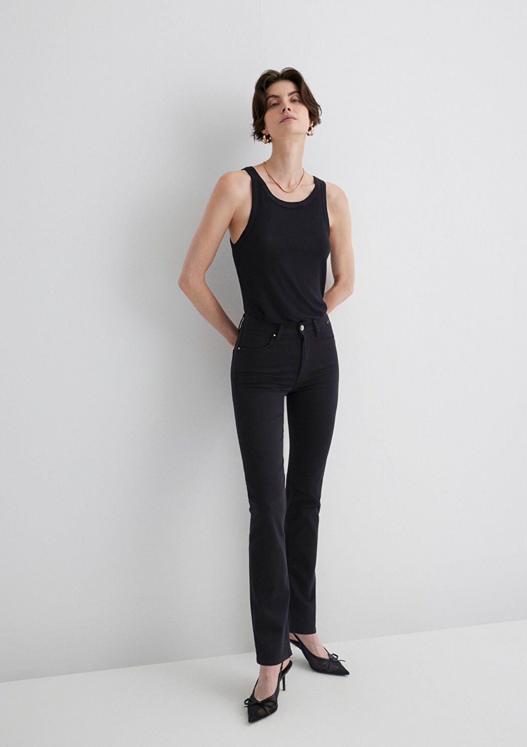 Mavi Kendra Gold Shape Siyah Jean Pantolon 1074622002 görsel 8