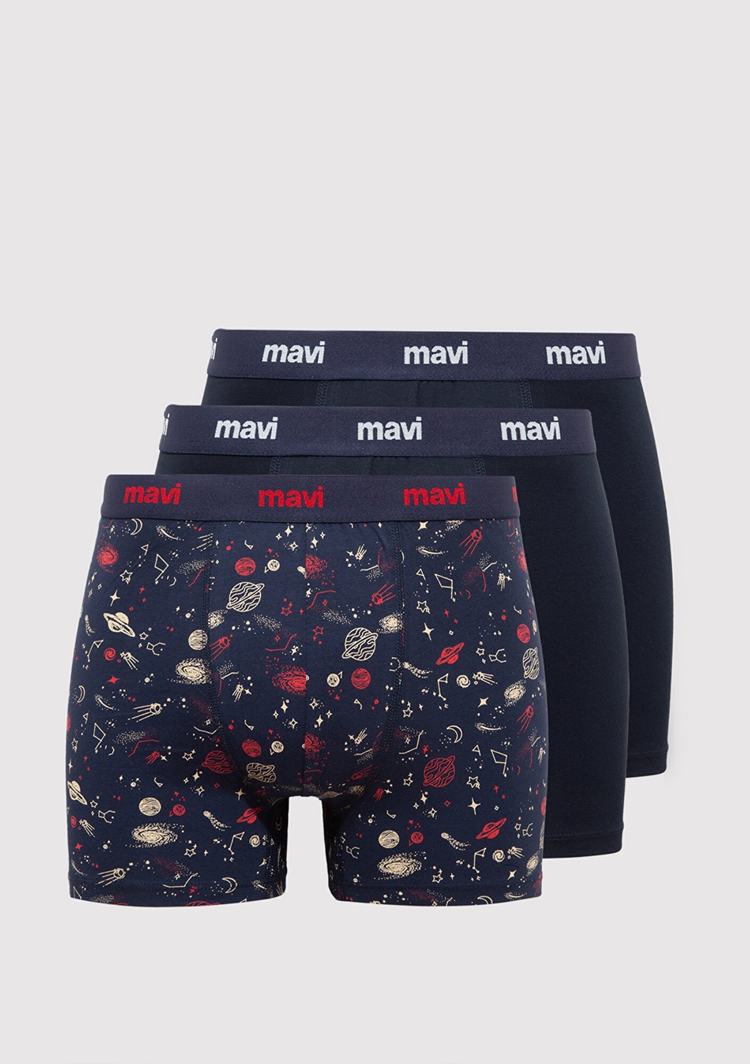 Mavi 3lü Lacivert Boxer 0910616-900 görsel 8