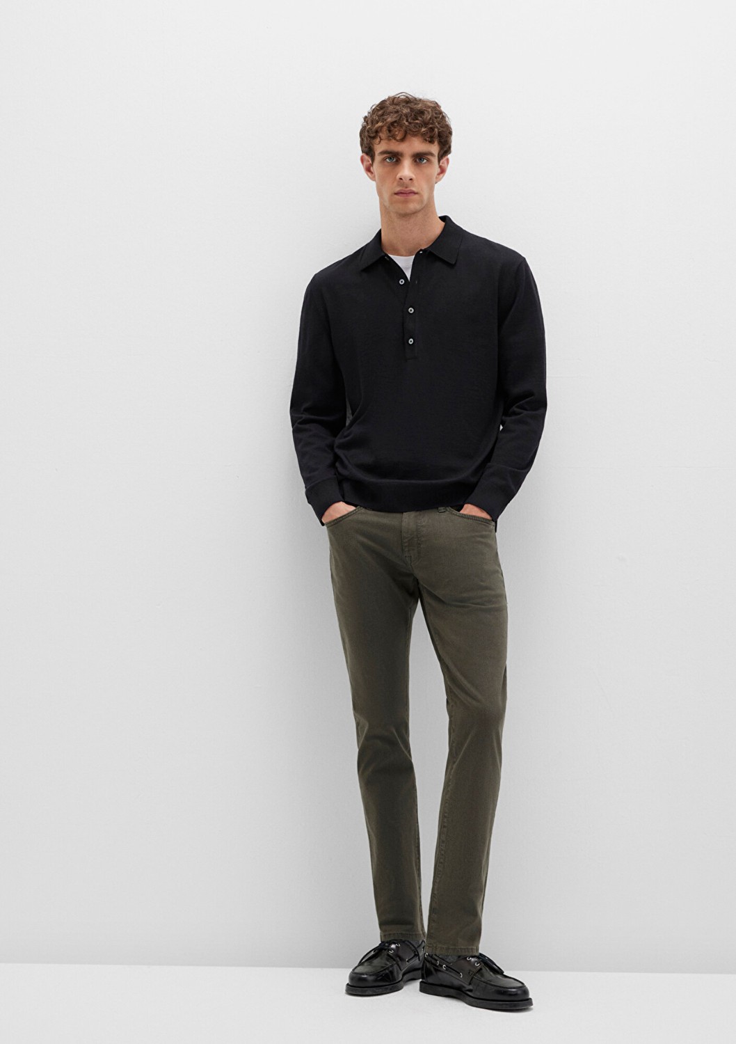 Mavi Jake Mavi Black Koyu Yeşil Gabardin Pantolon 0042290685 görsel 3