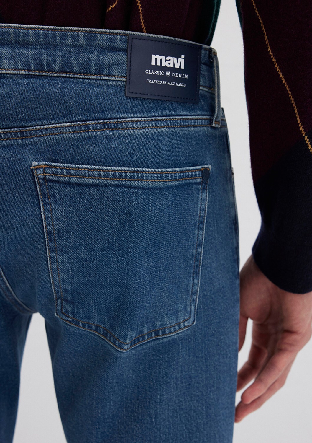 Mavi James Classic Denim Indigo Mavisi Puslu Jean Pantolon 0042487697 görsel 7