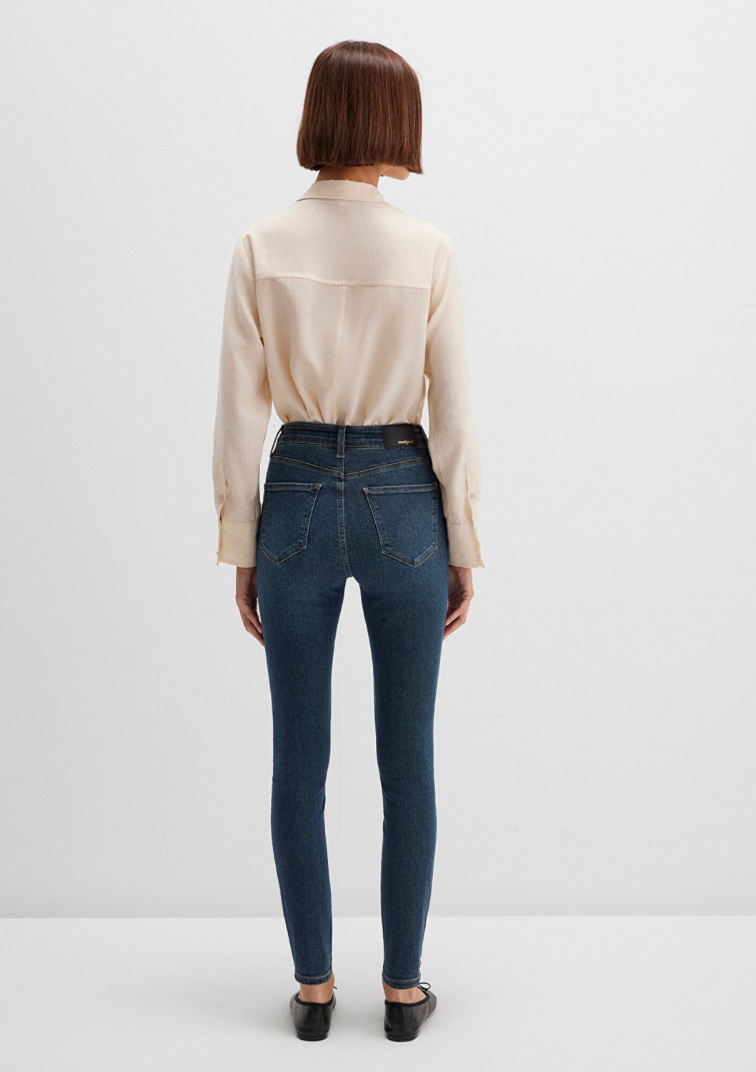 Mavi Serenay Gold Premium Gölgeli Koyu Mavi Jean Pantolon 100980-90530 görsel 4