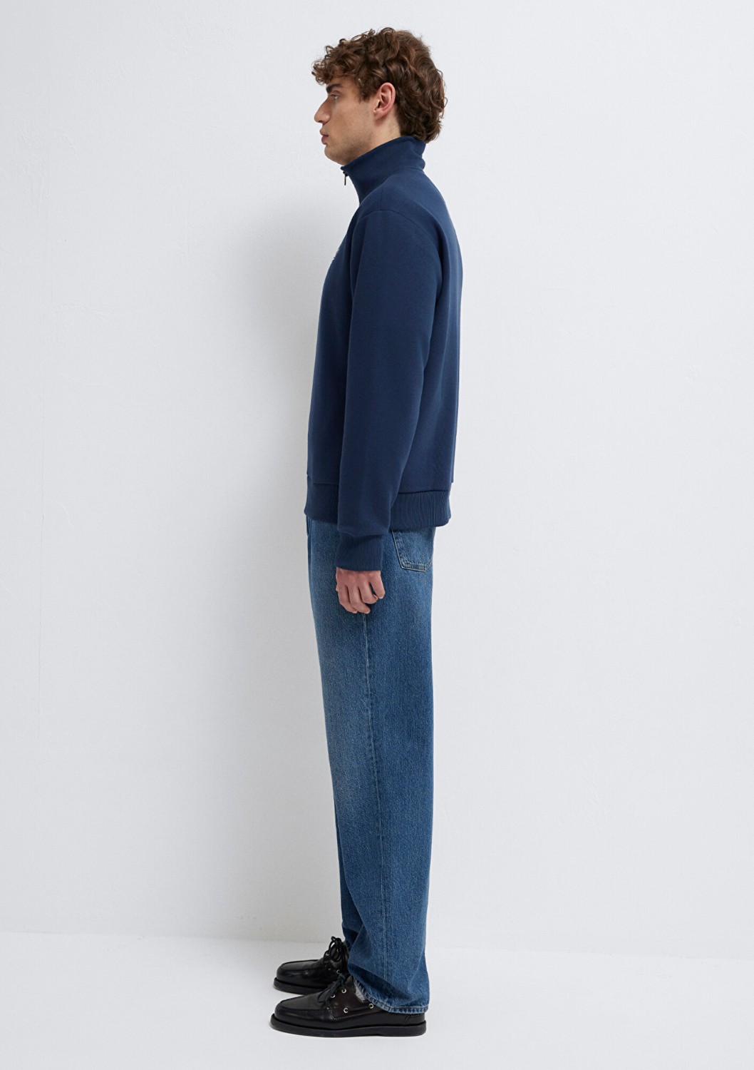 Mavi Yarı Fermuarlı Lacivert Sweatshirt 0S10465-70497 görsel 4
