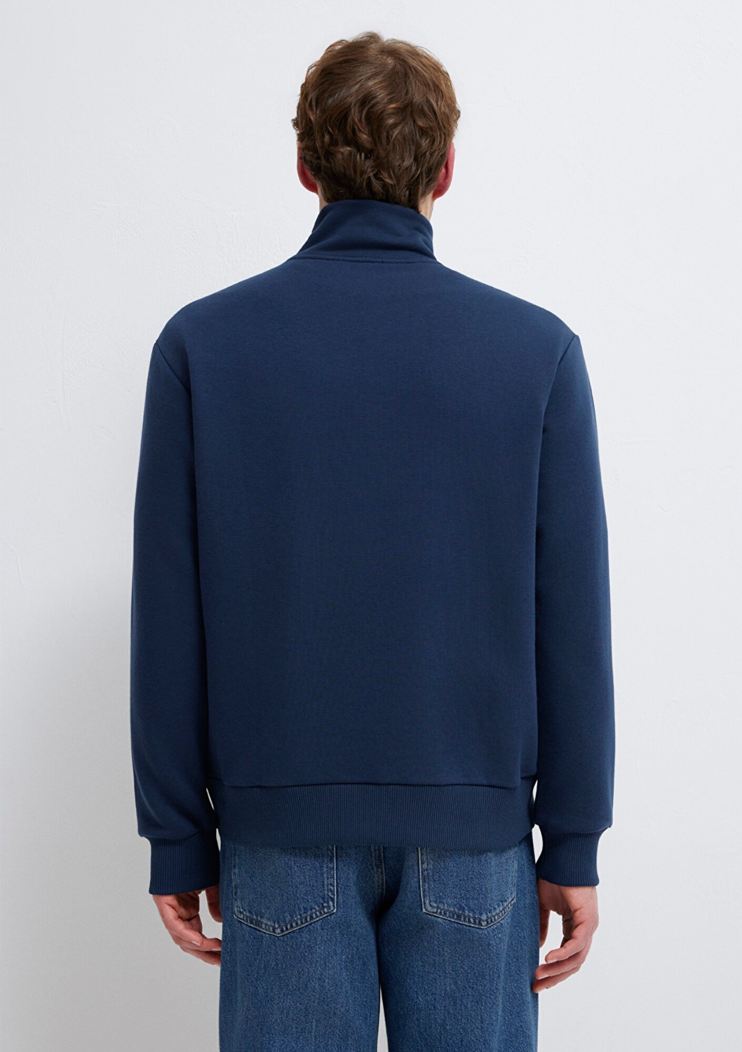 Mavi Yarı Fermuarlı Lacivert Sweatshirt 0S10465-70497 görsel 5