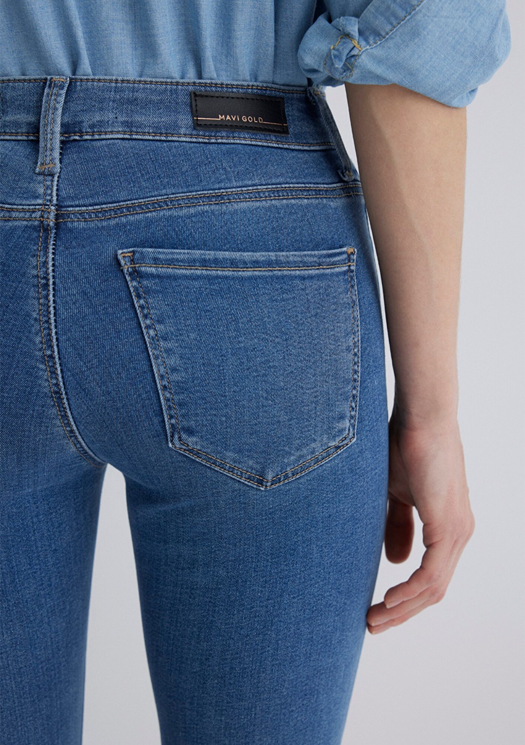 Mavi Tess Gold Premium Vintage Indigo Mavisi Jean Pantolon 100328-89570 görsel 7