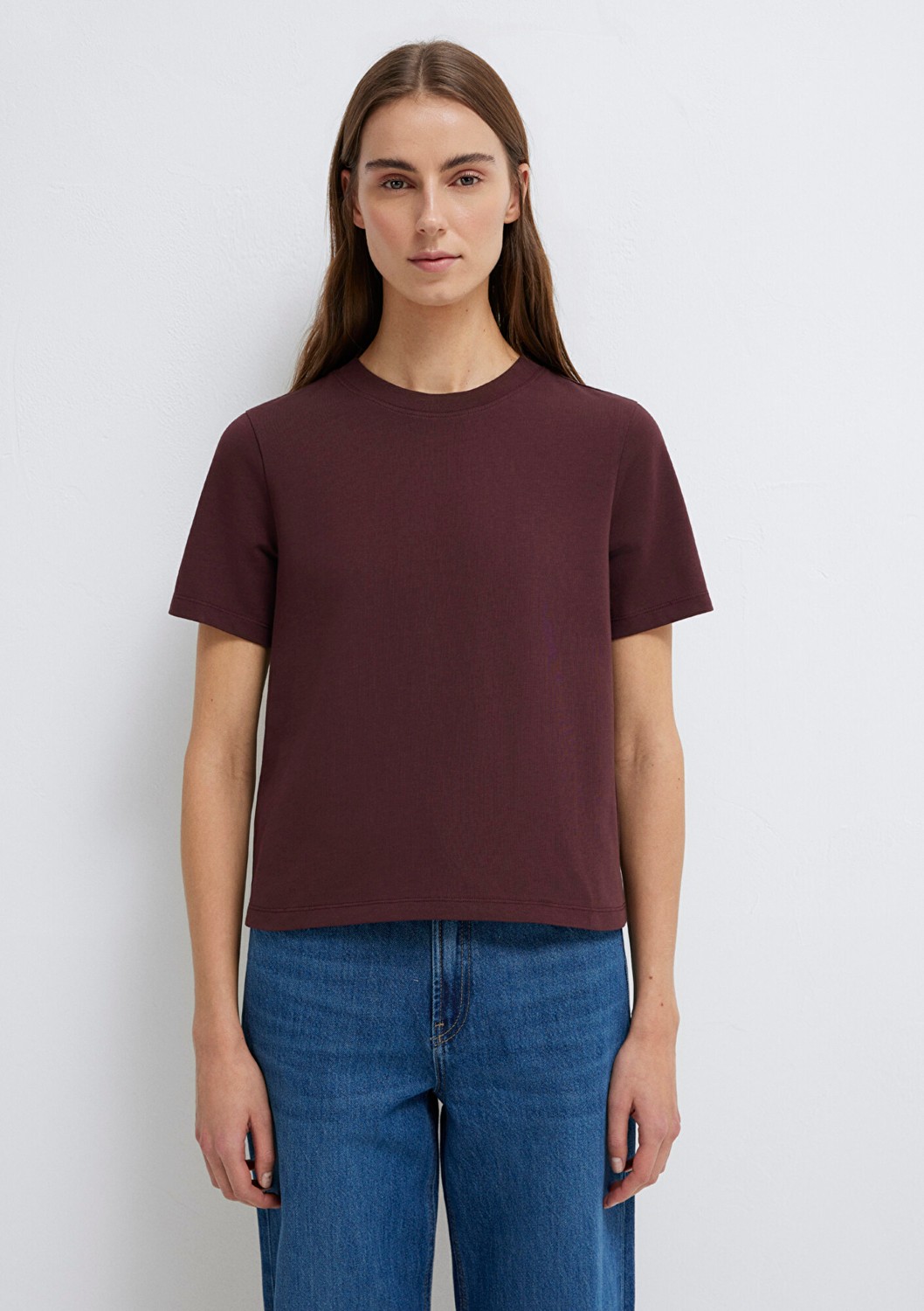 Mavi Bordo Basic Tişört 1613788-70223 görsel 4