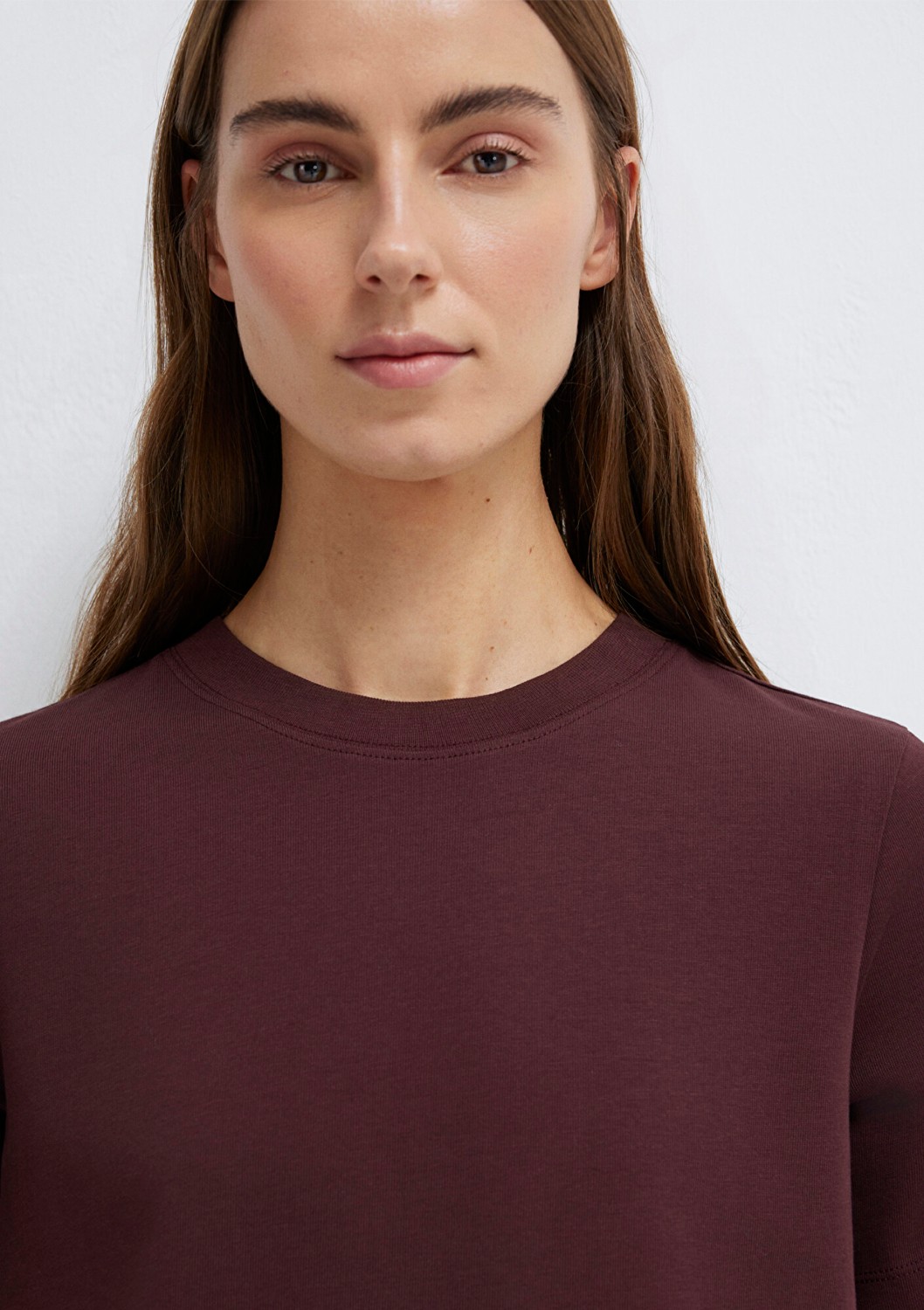 Mavi Bordo Basic Tişört 1613788-70223 görsel 7
