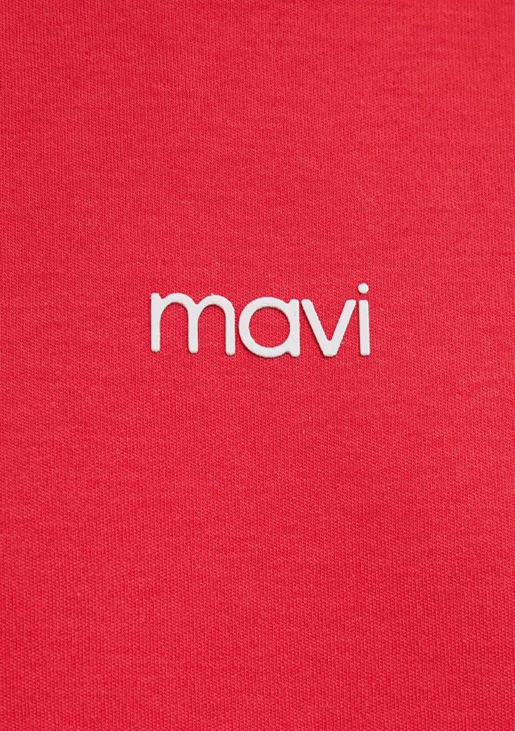 Mavi Logo Baskılı İnterlok Kırmızı Tişört 1612829-30742 görsel 7