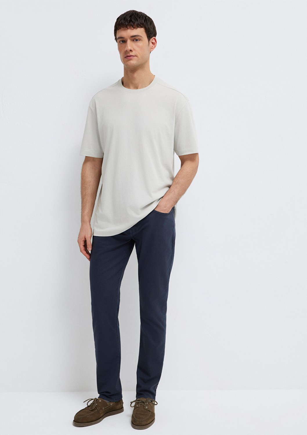 Mavi Gri Basic Tişört 0613466-70077 görsel 2