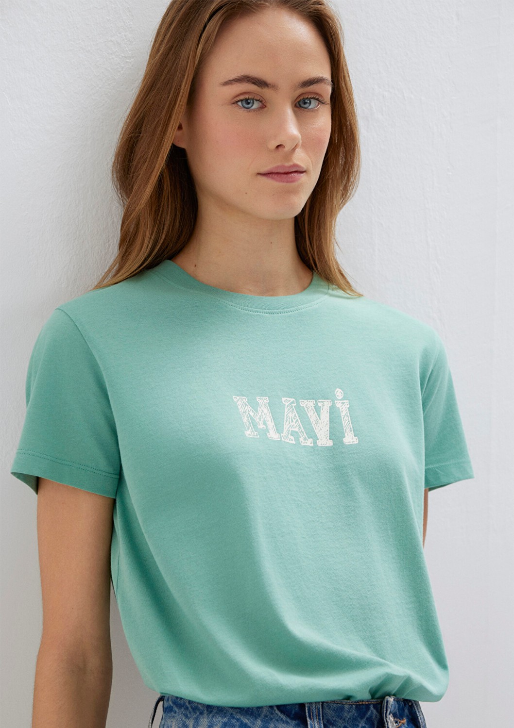 Mavi Baskılı Yeşil Tişört 1612232-71480 görsel 3