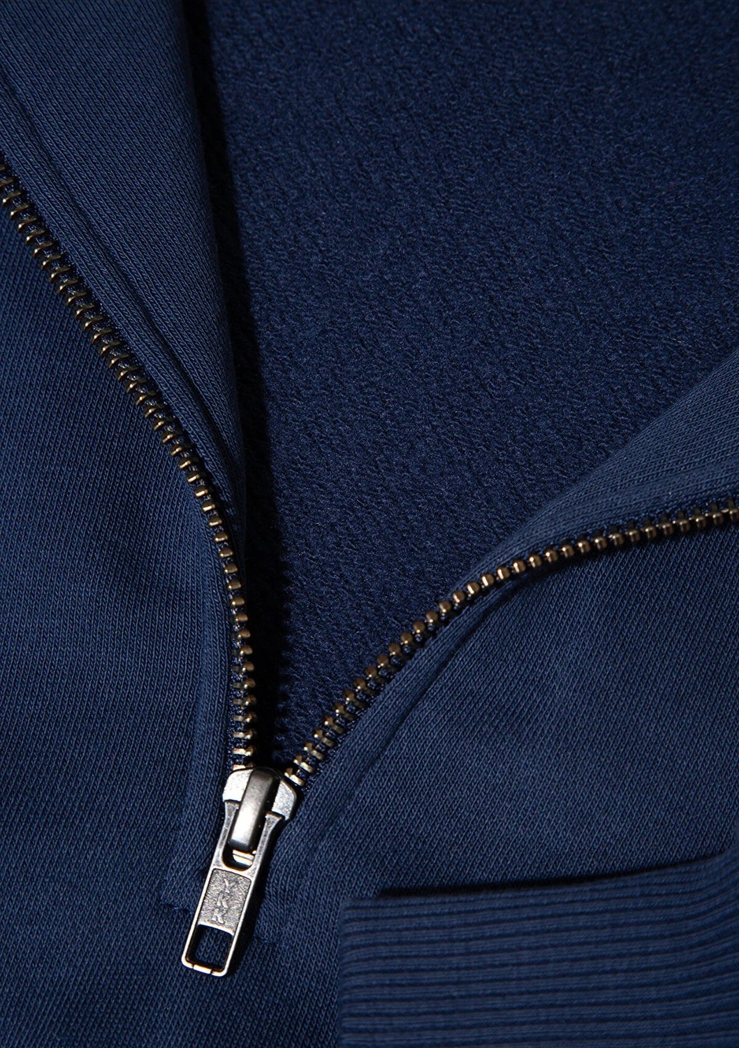 Mavi Logo Baskılı Yarı Fermuarlı Lacivert Sweatshirt 1S10373-70488 görsel 7
