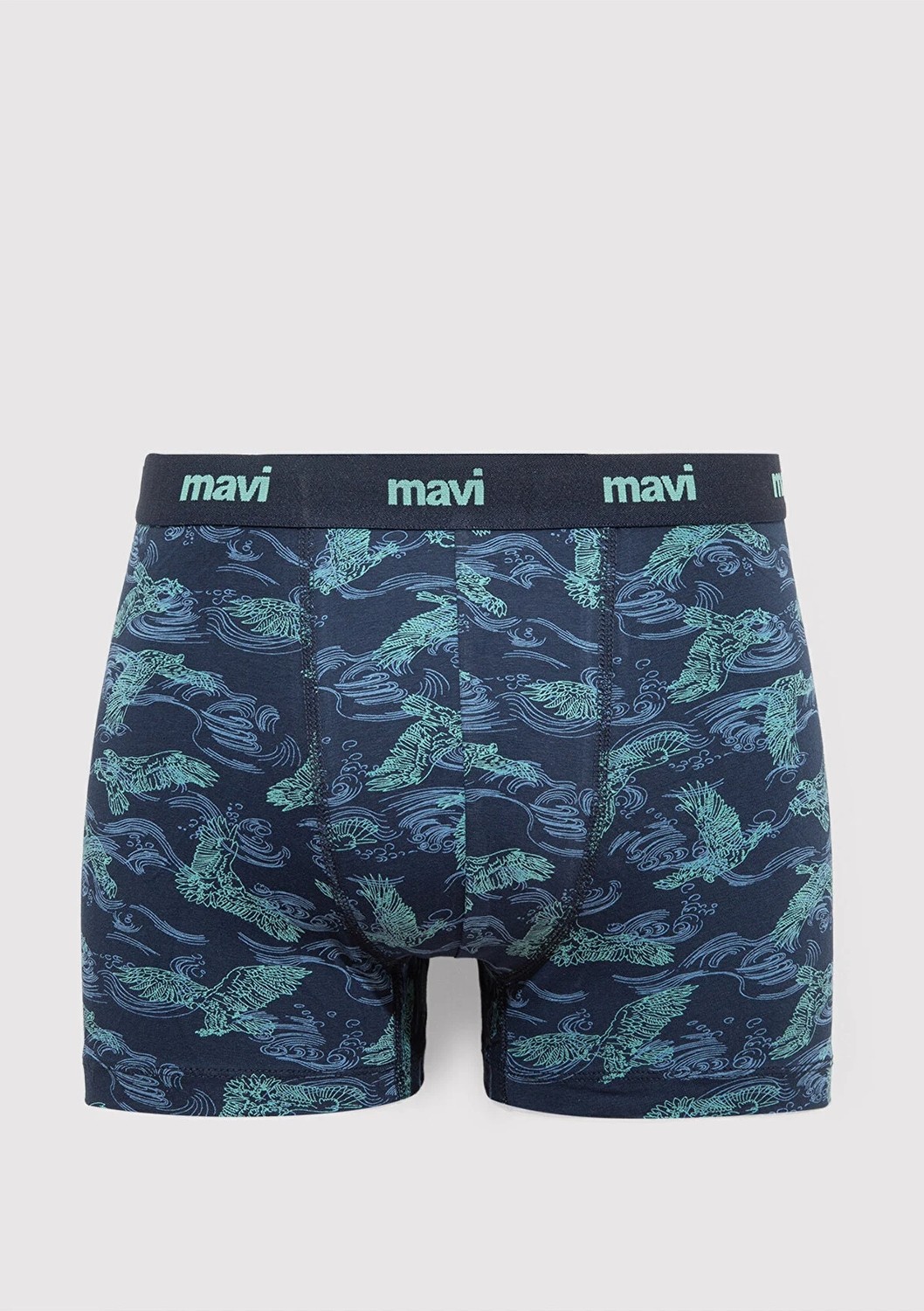 Mavi Kartal Baskılı Lacivert Boxer 092434-33482 görsel 3